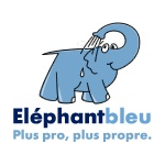 logo Eléphant Bleu ORANGE