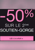 -50% sur le 2 ème soutien-gorge - Etam Prêt-à-porter