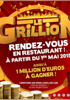 Le Grillion jusqu'a 1 million d'euros à gagner ! - Courtepaille