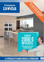 Jusqu'à 2 000 € offerts* sur l'achat de votre cuisine équipée - Ixina