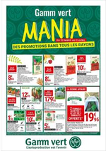 Prospectus Gamm vert : Catalogue Gamm Vert