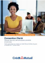 Prospectus Crédit Mutuel : Convention Clarté professionnels, agriculteurs, associations et entreprises CMAG