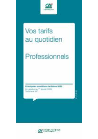 Prospectus Agence Crédit Agricole FOLLELI : Professionels / Vos Tarifs au Quotidien