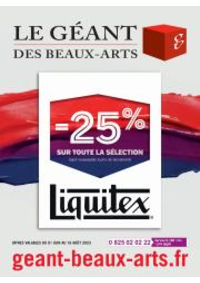 Prospectus Le Géant des Beaux-Arts BORDEAUX  : Sélection Liquitex