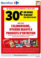 30€ EN BONS D’ACHAT* DÈS 100€ D’ACHAT - Carrefour Drive