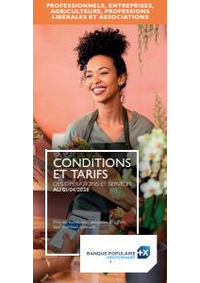 Prospectus Banque Populaire CHATEAU CHINON : Brochure-tarifaire-pro-2023