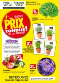 Prospectus Point Vert Martres Tolosane : Selection prix Tondus de la rentree!