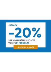 Prospectus Tryba ANGOULEME : Jusqu'a -20% sur vos fenetres, portes, volets et pergolas