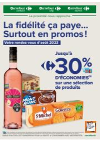 Prospectus Carrefour Contact Allos : Votre rendez-vous fidélité d'août