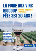 Prospectus Biocoop : Foire aux Vins Biocoop 2023