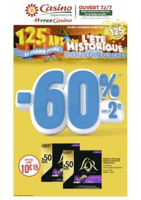Prospectus Supermarchés Casino CHATEAU ARNOUX : L'ÉTÉ HISTORIQUE POUR VOTRE POUVOIR D'ACHAT