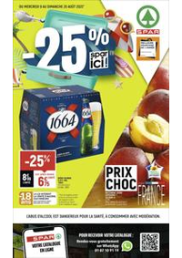 Prospectus Spar AIGRE : -25% SPAR ICI !