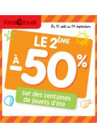 Prospectus KING JOUET MILLAU : Le 2eme a 50% sur une selection de jouets d'ete