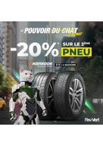 Prospectus Feu Vert : -20% sur le 2eme PNEU