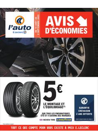 Prospectus L'auto E.Leclerc SAINT AMAND LES EAUX : OP11 - Avis d&eacute;conomie 4