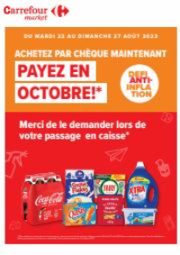 Prospectus Carrefour Market AUBIGNY AU BAC : Défi anti-inflation