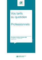 Prospectus Crédit Agricole : Professionels / Vos Tarifs au Quotidien