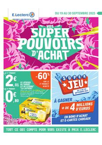 Prospectus E.Leclerc : VOS SUPER POUVOIRS D'ACHAT