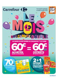 Prospectus Carrefour GENNEVILLIERS : LE MOIS QUI COMPTE DOUBLE