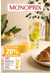 Prospectus Monoprix NICE 18 bd Gorbella : SÉLECTION BIO RESPONSABLE