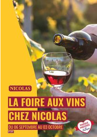 Prospectus NICOLAS ANGERS : LA FOIRE AUX VINS CHEZ NICOLAS