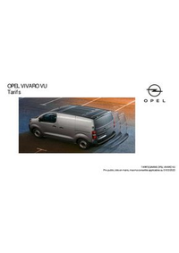 Prospectus Distributeur OPEL GARAGE MATTIODA ET CASTEUR EZANVILLE : Opel Vivaro