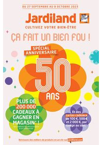Prospectus Jardiland VERNOUILLET : Spécial anniversaire 50 ans