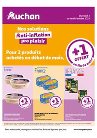 Prospectus Auchan Plaisir : Découvrez les produits offerts en fin de mois !