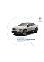 Prospectus Citroen : C4 X - Versions et caractéristiques