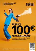 Promos et remises  : Braun: jusqu'à 100€ remboursés !