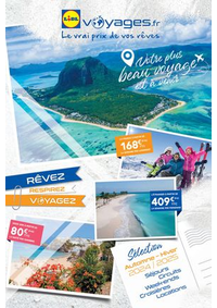 Prospectus Lidl : Bonnes vacances avec Lidl Voyages !