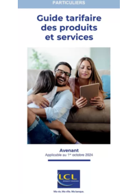 Prospectus LCL le crédit Lyonnais ST CERE : Guide tarifaire des produits et services