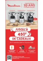 Prospectus Boulanger : Moulinex jusqu'à 450€ de cadeaux