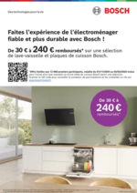 Promos et remises  : Bosch vous rembourse jusqu'à 240€