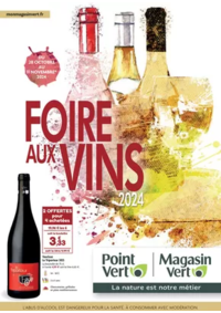 Prospectus Point Vert ST PIERRE D'IRUBE : Foire aux vins