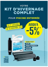 Prospectus Cash Piscine Montelimar - Les Tourrettes : Votre kit d'hivernage complet