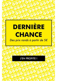 Prospectus Gemo ST YRIEIX LA PERCHE : DERNIèRE CHANCE Des prix ronds à partir de 5€