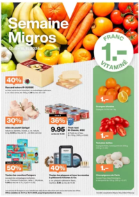 Prospectus Migros La Roche  : Tolles Ängbot für Schnäppchenjäger