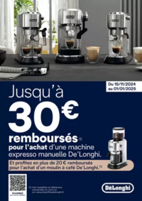 Prospectus Copra PAMPROUX : DELONGHI Jusqu’à 30€ remboursés