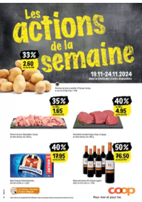 Prospectus Coop Supermarché Anzère : Coop reklamblad