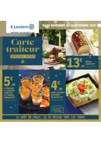 Prospectus E.Leclerc THOUARS : CARTE TRAITEUR FESTIVE - MIXTE