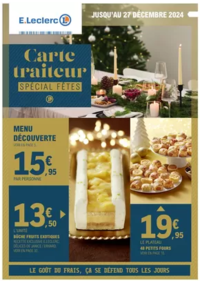 Prospectus E.Leclerc CASTELSARRASIN : CARTE TRAITEUR FESTIVE - MIXTE