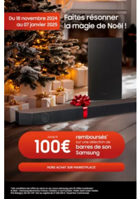 Prospectus Connexion DIGNE-LES-BAINS : Samsung Faites résonner la magie de Noël !