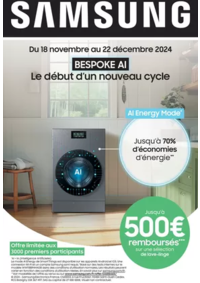 Prospectus Copra L ISLE SUR LE DOUBS : Samsung Jusqu'à 500€ remboursés de lave-linge