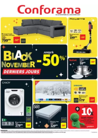 Prospectus Conforama MOULINS : Black November - Derniers jours