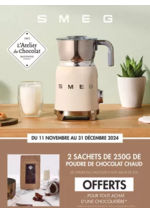 Promos et remises  : 2 sachets de 250G de poudre de chocolat chaud