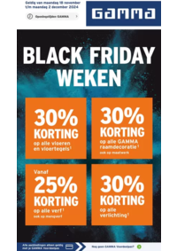 Prospectus GAMMA OVERIJSE : Black Friday Weken