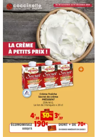 Prospectus Coccinelle Express TIGY : LA CRÈME À PETITS PRIX !