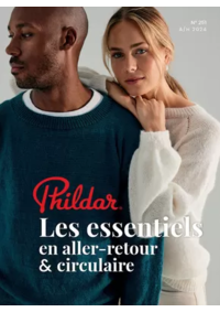 Prospectus Phildar MONTBARD 32 Rue Edme Piot : Les essentiels en aller-retour & circulaire