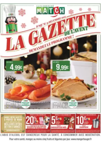 Prospectus Supermarchés Match Saint-Avold : LA GAZETTE DE L'AVENT